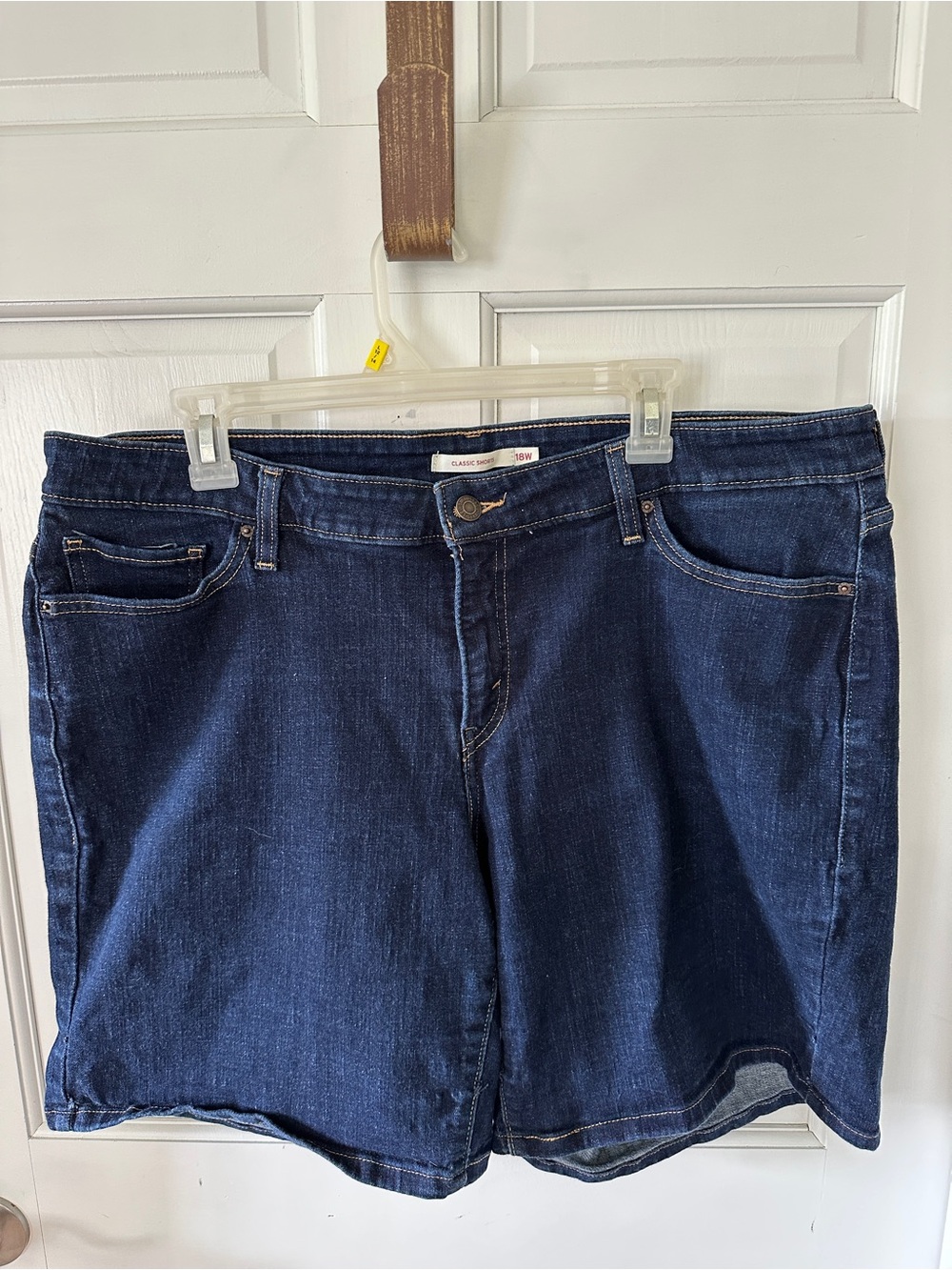 Brand New Levi's Dark Blue Denim Women’s Shorts- Size 18W, Never Worn